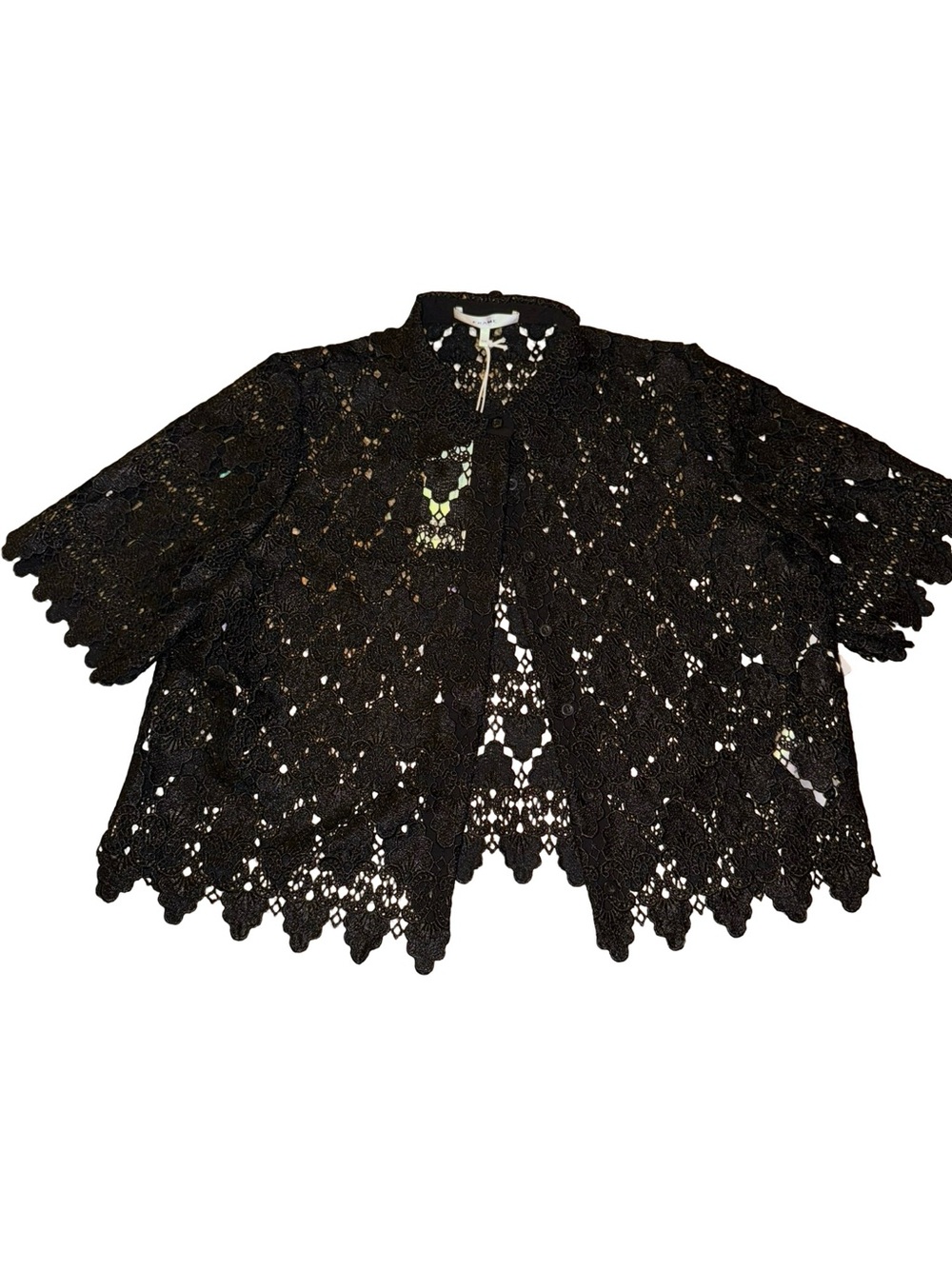 Frame Lace Button-Up Shirt NWT - Picture 8 of 12